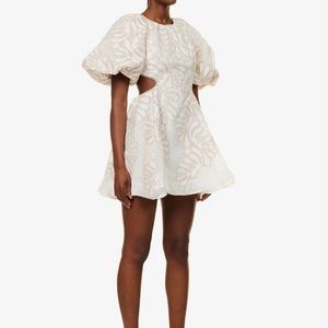 Aje Botanical Mini Dress in ECRU - New Season